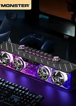 Беспроводная колонка monster airmars g06, с bluetooth, с басами, с регулируемой rgb подсветкой, 4000 mah