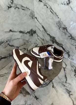 Мужские кроссовки nike sb dunk low cacao wow brown найк дак коричневого цвета 4