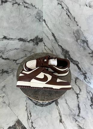 Мужские кроссовки nike sb dunk low cacao wow brown найк дак коричневого цвета 5