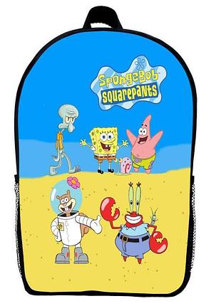Рюкзак спанч боб (school gear bag sb 013) черный, 39 х 27 х 14 см