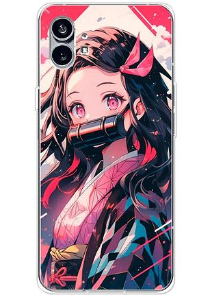 Чехол силиконовый с картинкой на nothing phone (1) (аниме, anime)