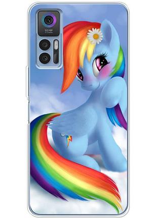 Чохол силіконовий з картинкою на tcl 30 plus (літл поні, my little pony)