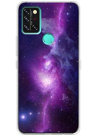 Чехол силиконовый с картинкой на umidigi a9 pro (космос)
