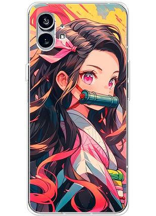 Чехол силиконовый с картинкой на nothing phone (1) (аниме, anime)