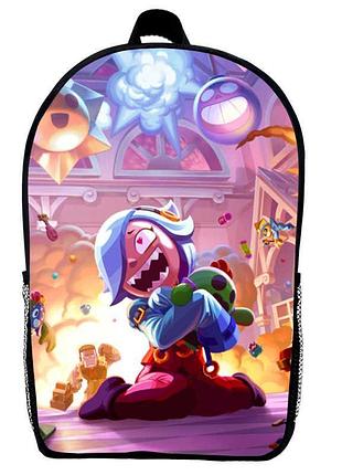 Рюкзак бравл старс колетт (school gear bag brawl stars 06) черный, 39 х 27 х 14 см