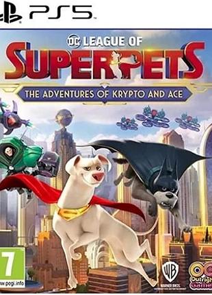 Dc league of super-pets: the adventures of krypto and ace ,русская версия,б/у, playstation 5 (ps5) пс5