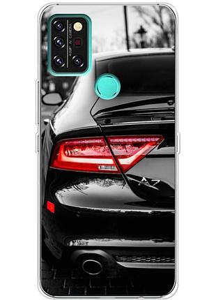Чехол силиконовый с картинкой на umidigi a9 pro (машина, audi a7)