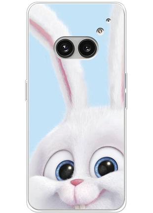 Чохол силіконовий з картинкою на nothing phone (2a) (кролик сніжок)