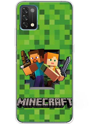 Чехол силиконовый с картинкой на umidigi a11 (майнкрафт, minecraft)