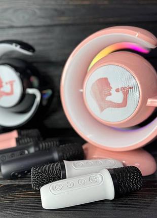 Нічник-лампа з бездротовою bluetooth колонкою lightshow з двома мікрофонами