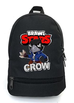 Рюкзак big бравл старс ворон crow school bag (bs-018) чорний (43 х 30 х 17 см)