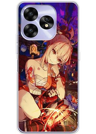 Чехол силиконовый с картинкой на umidigi a15c (аниме, anime)