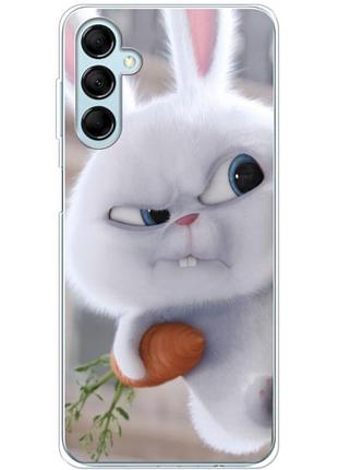 Чехол силиконовый с картинкой на samsung galaxy m15 5g (m156) (кролик снежок)