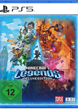 Minecraft legends - deluxe edition, російська версія,б/у, playstation 5 (ps5) пс5