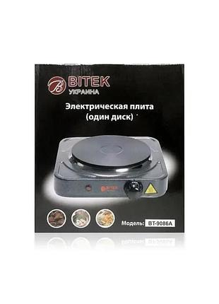 Электрическая одноконфорочная плита bitek bt-9086a 9658