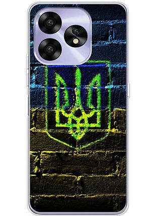 Чехол силиконовый с картинкой на umidigi a15c (патриотический, герб украины)