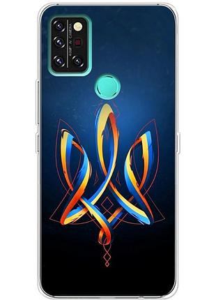 Чехол силиконовый с картинкой на umidigi a9 pro (патриотический, герб украины)
