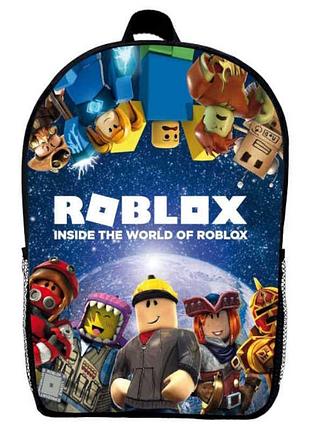 Рюкзак роблокс (school gear bag roblox 08) черный, 39 х 27 х 14 см