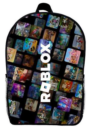 Рюкзак роблокс (school gear bag roblox 05) черный, 39 х 27 х 14 см