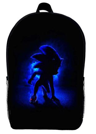 Рюкзак соник (school gear bag sonic 06) черный, 39 х 27 х 14 см