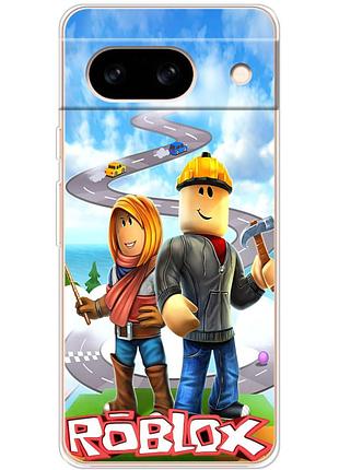 Чохол силіконовий з картинкою на google pixel 8a (роблокс, roblox)