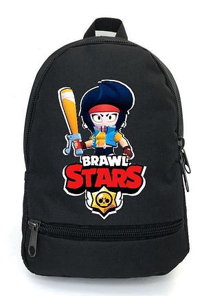 Рюкзак big бравл старс биби school bag (bs -09) черный (43 х 30 х 17 см)