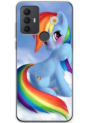 Чехол силиконовый с картинкой на tcl 30 se (литл пони, my little pony)