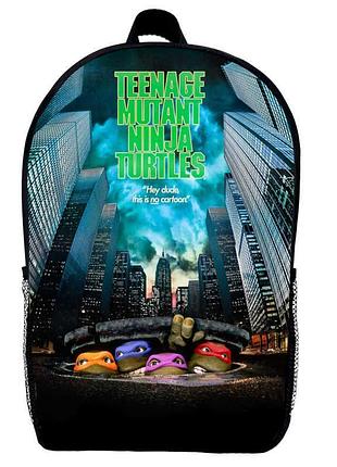 Рюкзак черепашки ниндзя (school gear bag tn 014) черный, 39 х 27 х 14 см