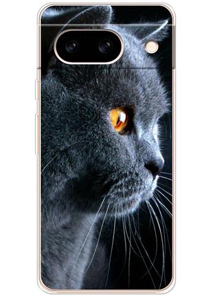 Чохол силіконовий з картинкою на google pixel 8a (британський кіт)