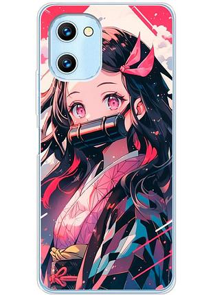 Чехол силиконовый с картинкой на umidigi c1 max (аниме, anime)