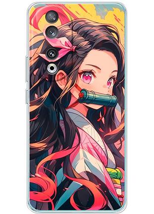 Чехол силиконовый с картинкой на huawei honor 90 (аниме, anime)