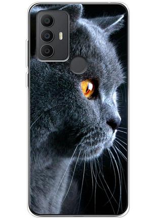 Чехол силиконовый с картинкой на tcl 30 se (британский кот)