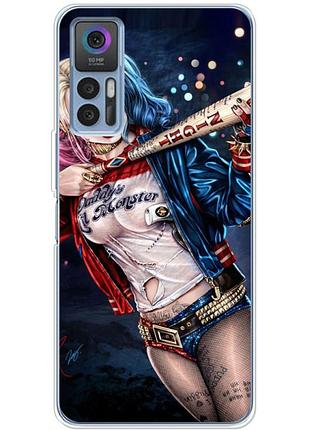 Чохол силіконовий з картинкою на tcl 30 plus (харли квинн, harley quinn)