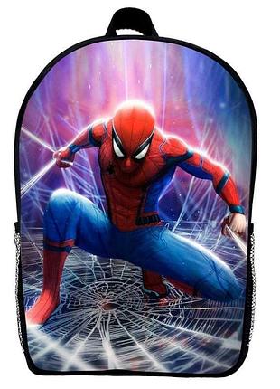Рюкзак человек паук (school gear bag spider men 08) черный, 39 х 27 х 14 см
