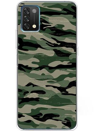 Чехол силиконовый с картинкой на umidigi a11 (патриотический, камуфляж)