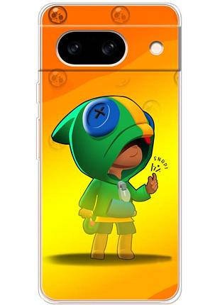 Чехол силиконовый с картинкой на google pixel 8a (бравл старс, brawl stars)