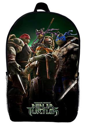 Рюкзак черепашки ниндзя (school gear bag tn 013) черный, 39 х 27 х 14 см