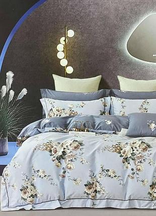 Комплект постельного белья, евро 200х230 голубой wenfeng home 23519