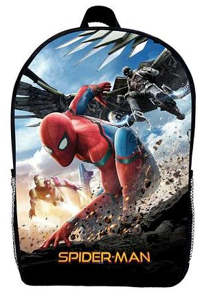 Рюкзак человек паук (school gear bag spider men 02) черный, 39 х 27 х 14 см
