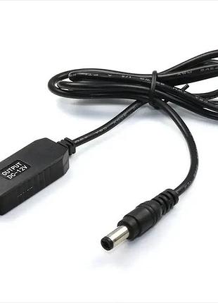 Usb кабель с преобразователем напряжения с 5в на 12в для роутера (0,5а)
