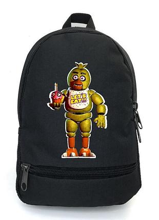 Рюкзак big фнаф аниматроники 5 ночей с фредди school bag (fnaf-05) черный (43 х 30 х 17 см)