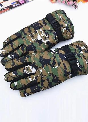 Зимние перчатки с сенсорными пальцами