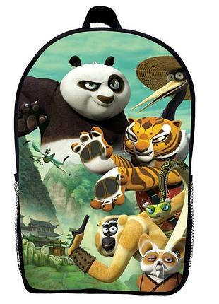 Рюкзак панда кунг-фу (school gear bag kf 014) черный, 39 х 27 х 14 см
