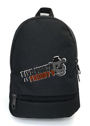 Рюкзак big фнаф аниматроники 5 ночей с фредди school bag (fnaf-01) черный (43 х 30 х 17 см)