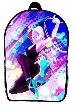 Рюкзак человек паук (school gear bag spider men 023) черный, 39 х 27 х 14 см