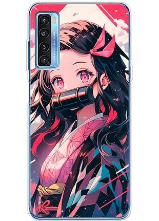 Чохол силіконовий з картинкою на tcl 20l plus (аніме, anime)