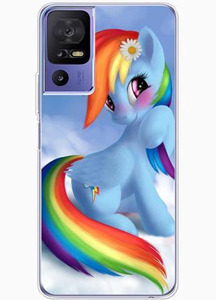 Чохол силіконовий з картинкою на tcl 40 se (літл поні, my little pony)