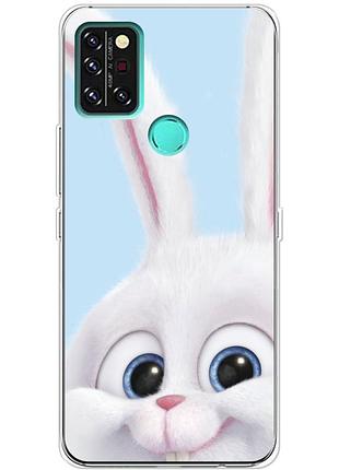 Чохол силіконовий з картинкою на umidigi a9 pro (кролик сніжок)