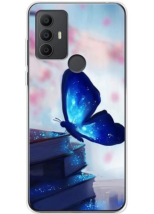 Чохол силіконовий з картинкою на tcl 306 (метелик)