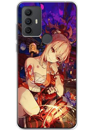 Чохол силіконовий з картинкою на tcl 306 (аніме, anime)